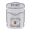 Cassetta Postale Bianco Giallo 24x10x35 cm