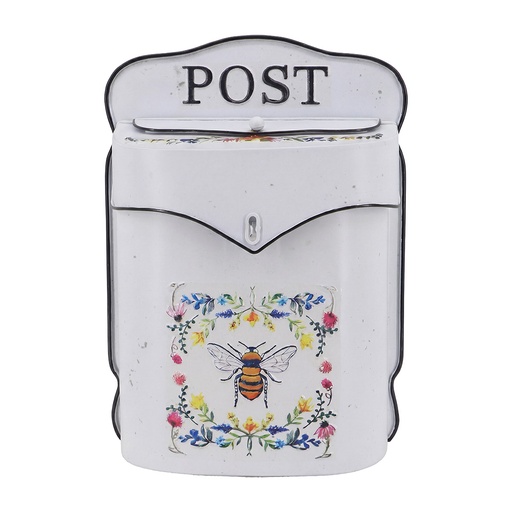 Cassetta Postale Bianco Giallo 24x10x35 cm