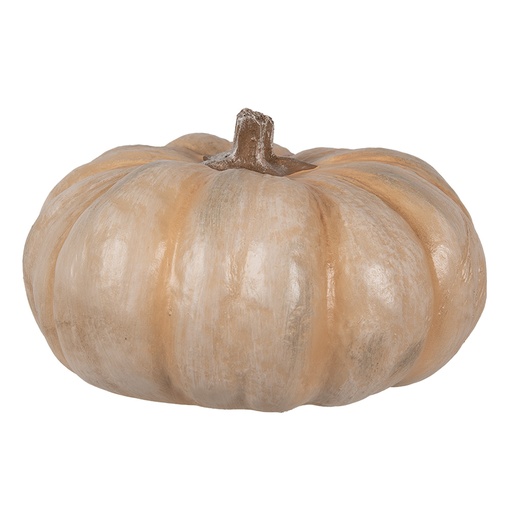 Décoration Citrouille Beige Ø 22x13 cm