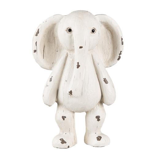 Image de décoration l'éléphant Beige, Marron 6x4x10 cm