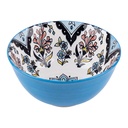 Suppenschüssel Weiß Blau Ø 13x6 cm / 350 ml