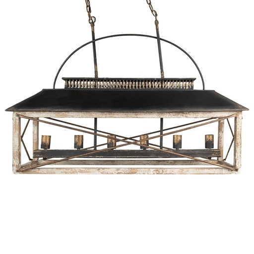 Lampe suspendue Noir Marron 99x30x70 cm E27/max 6x60W