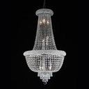 Kronleuchter 15 Lichter Transparent Ø 60x100 cm E14/max 15x40W