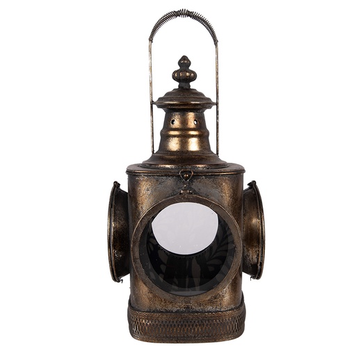 Lantern Brown 23x23x48 cm
