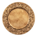 Plaque de fond Or Ø 33x2 cm
