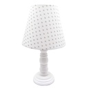 Lampada da Tavolo Bianco Grigio17x17x33 cm E14/max 1x40W