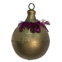 Weihnachtskugel Goldfarbig Ø 10x14 cm
