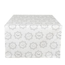 Table Runner White Grey 50x140 cm