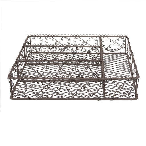 Plateau à couverts Marron 31x25x7 cm