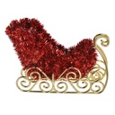 Décoration Traîneau Rouge Couleur or 14x3x11 cm