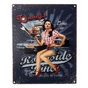 Textschild Blau 20x1x25 cm