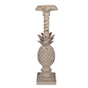 Candle Holder Beige Brown 11x11x41 cm