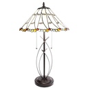 Tischlampe Tiffany Beige Ø 41x68 cm E27/max 2x60W