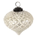 Boule de Noël Argent Ø 10x11 cm