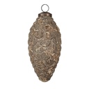 Boule de Noël Beige Ø 7x15 cm