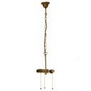 Tiffany Pendente da Soffitto Marrone Ø 19x160 cm E27/max 3x60W