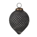 Weihnachtskugel Schwarz Ø 8x10 cm