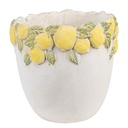 Blumentopf für Innen Weiß Gelb Ø 20x19 cm