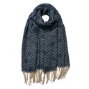 Schal Damen Blau 65x180 cm