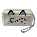 Kulturtasche Damen Weiß 18x10 cm