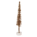Dekoration Weihnachtsbaum Braun Goldfarbig Ø 5x25 cm