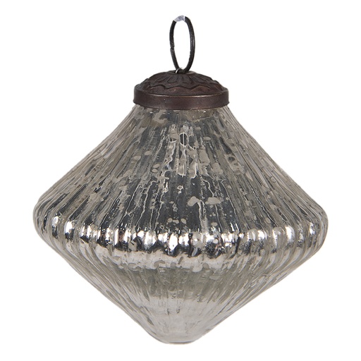 Boule de Noël Argent Ø 9x9 cm
