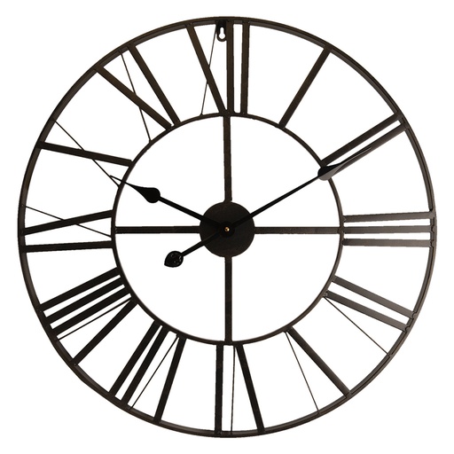 Wall Clock Black Ø 60x4 cm / 1xAA