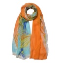 Sjaal 50x160 cm oranje