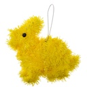 Pendentif décoratif Lapin Jaune 11x5x14 cm