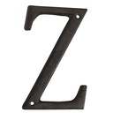 Lettera Z Marrone 8x1x13 cm