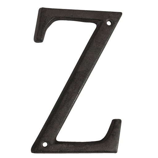 Lettre Z en fer Marron 8x1x13 cm