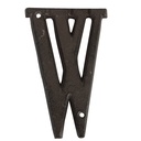 Lettre W en fer Marron 8x1x13 cm