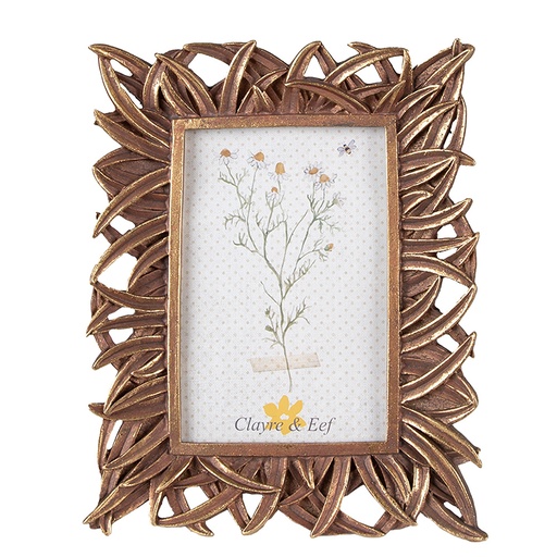 Photo frame Gold colored 18x2x21 cm / 10x15 cm