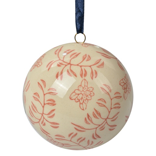 Boule de décoration Beige Rose Ø 8x8 cm
