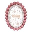 Cadre photo Rose Blanc 15x2x20 cm / 10x15 cm