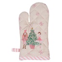 Oven glove child Beige Pink 12x21 cm