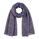 Sjaal 85x180 cm blauw