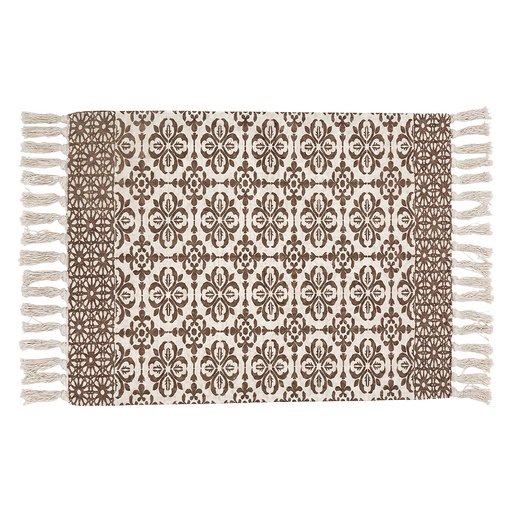 Bodenmatte Beige Braun 60x90 cm