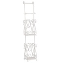 Porte-rouleau WC Blanc 17x17x97 cm