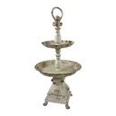 2-Tier Cake Stand Beige Brown Ø 52x93 cm