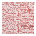 Papierservietten Weiß Rot 33x33 cm (20)