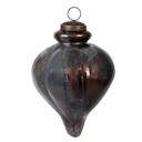 Weihnachtskugel Schwarz Ø 10x15 cm