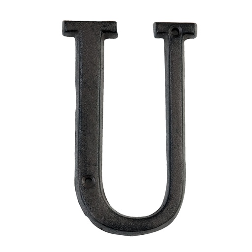 Lettre U en fer Marron 8x1x13 cm