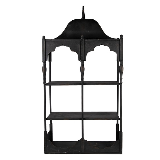 Wall Rack Black Brown 55x19x109 cm