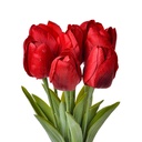 Fleur artificielle Rouge Vert 10x10x32 cm