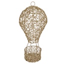 Decorazione mongolfiera con LED Color oro Ø 19x38 cm / 3xAA