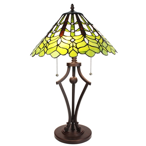 Table lamp Green Tiffany Ø 41x62 cm E27/max 2x60W