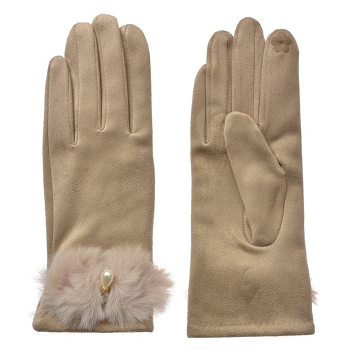 Handschuhe Winter Beige 9x23 cm
