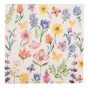 Serviettes en papier Blanc Rose 33x33 cm (20)