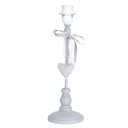 Lampensockel Tischlampe Grau Ø 12x38 cm E27/max 1x40W